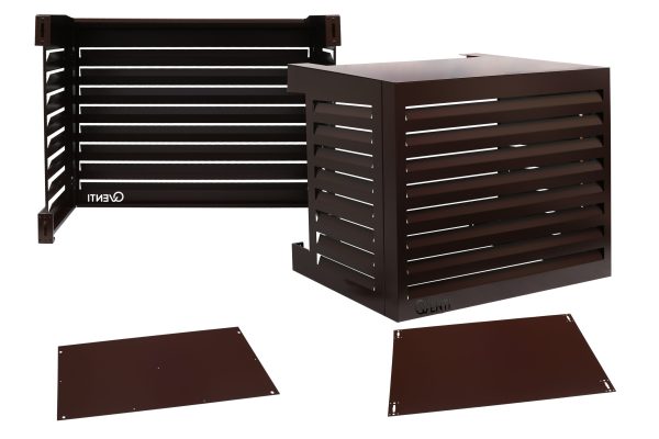 Qventi aluminium omkasting bruin voor buitenunit van de airconditioner of warmtepomp