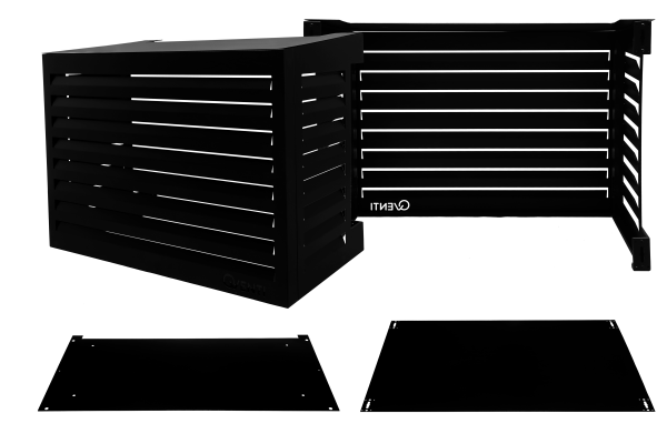 Placa base para la carcasa de aire acondicionado en negro CAL100 - Imagen 2