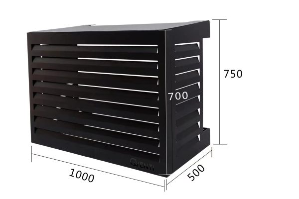 Carcasa de aire acondicionado de aluminio negro CAL100 - Imagen 3