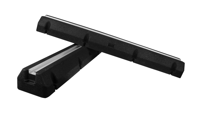 Qventi 100 cm massief rubberen opstelbalken voor een stabiele plaatsing van de buitenunits van airconditioners en warmtepompen