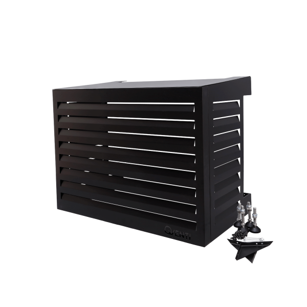 Carcasa de aire acondicionado de aluminio negro CAL100