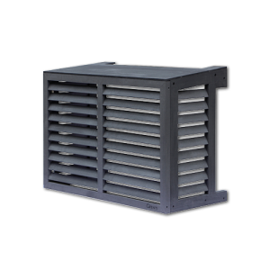 Qventi houtcomposiet airco omkasting small antraciet Hoofdafbeelding website