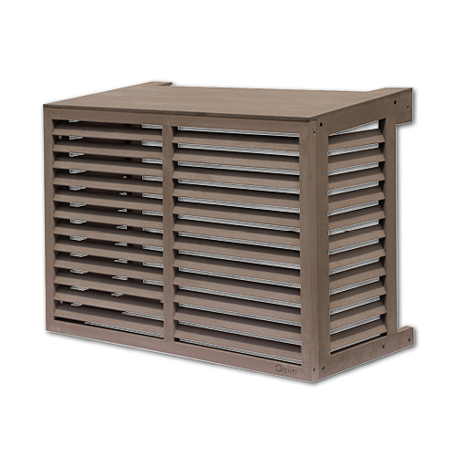 Qventi bruine houtcomposiet airco omkasting Hoofdafbeelding website WAC115BB