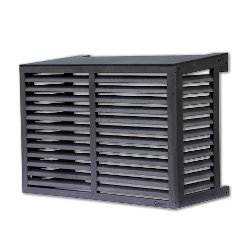 Qventi houtcomposiet airco omkasting medium antraciet Hoofdafbeelding website WAC115BG